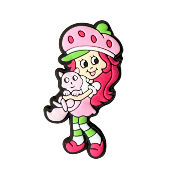 Charm Shupop Rosita Fresita con Gato Cremita para Crocs